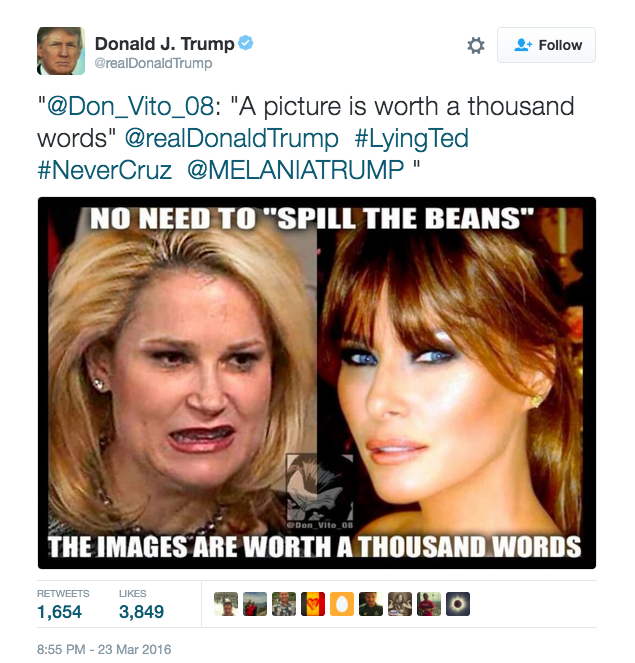 trumpheidimelaniatweet